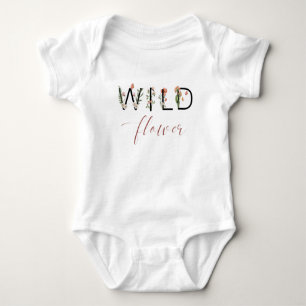 Wild Flower Baby Bodysuit
