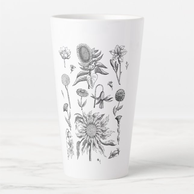 Wild Flower - Beautiful Flower - Plants Latte Mug (Front)