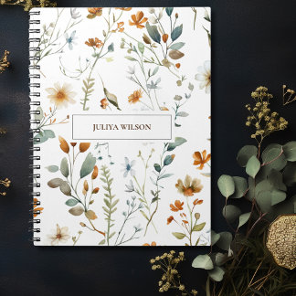 Wild flower Boho colour Notebook