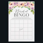 Wild Flower Double Sided Bridal Shower Games Flyer<br><div class="desc">Get the party started with this fun DOUBLE sided Bridal Shower Bingo and How Well Do You Know The Bride Game! 
 Double the fun for the price of one!
 
See all of our matching items in our Wild Flower Collection:
https://www.zazzle.com/collections/wildflower-119454796637555602
 
 Visit our website for more designs and inspiration: www.creativeuniondesign.com</div>