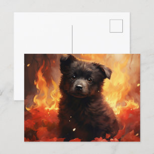 Wild Flower Fire Postcard