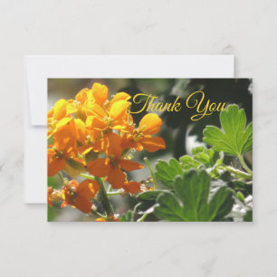 Wild Flower Flat Thank You Card