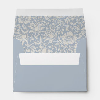 Wild Flower Floral Blue Address Envelope