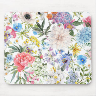 Wild flower garden mouse mat