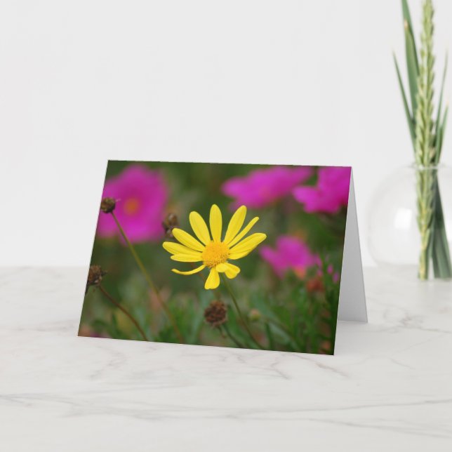 Wild Flower Greeting Card (Front)
