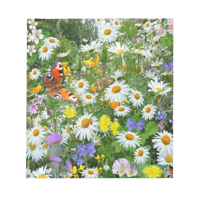 Wild Flower Meadow Notepad (Front)