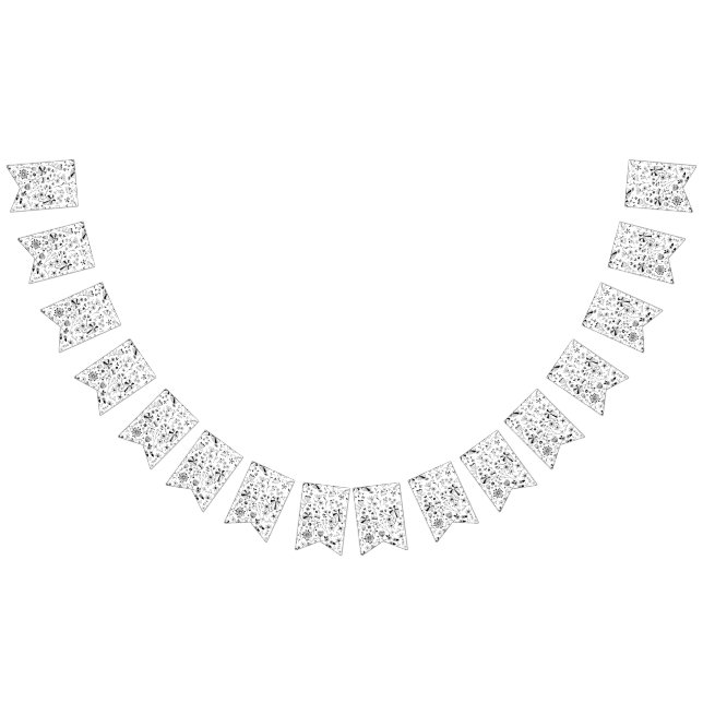 Wild Flower Monochrome Bunting (All)