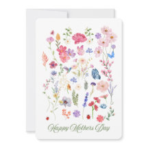 Wild Flower Mothers Day Card