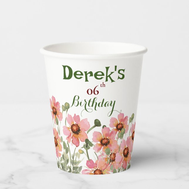 wild flower Paper cup (Front)