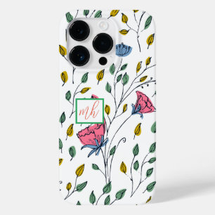 Wild Flower Pattern-Colourful Wild Flower-Floral Case-Mate iPhone 14 Pro Case