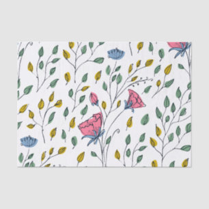 Wild Flower Pattern-Colourful Wild Flower-Floral Tissue Paper