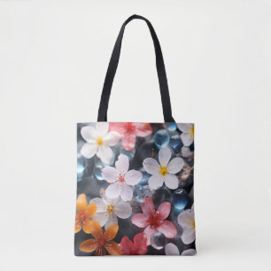 Wild flower Water Lake Nature Serene Tote Bag