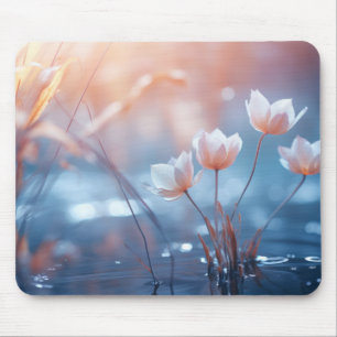 Wild flower Water Nature Serene Tranquil Mouse Mat