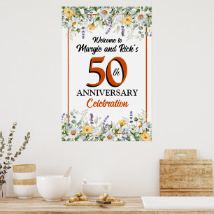 Wild Flowers 50th Anniversary  Poster