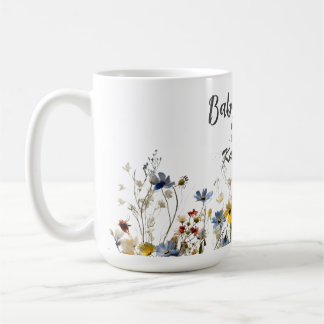 Wild Flowers Botanical Boho Baby Shower Coffee Mug