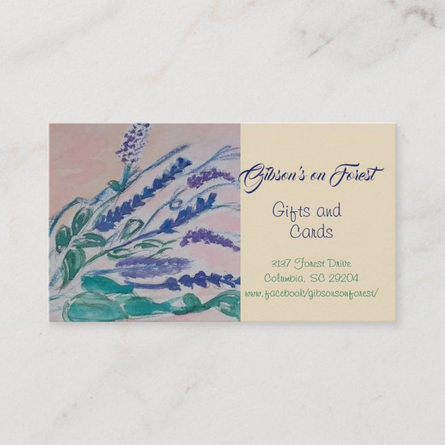 Wild Flowers Business Card (Front)