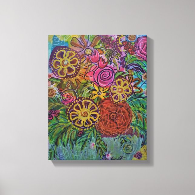 Wild Flowers Canvas Print (Front)