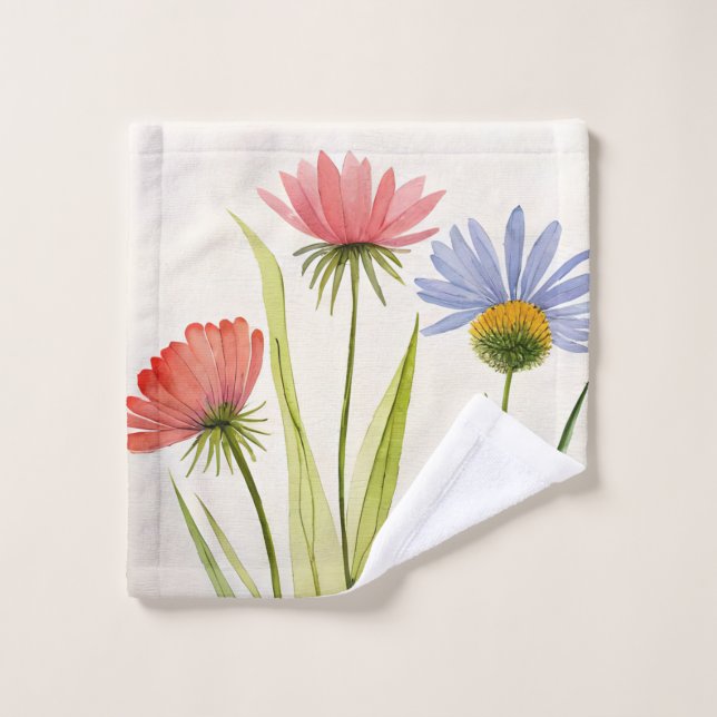 Wild Flowers Caress  Wash Cloth (Wash Cloth)