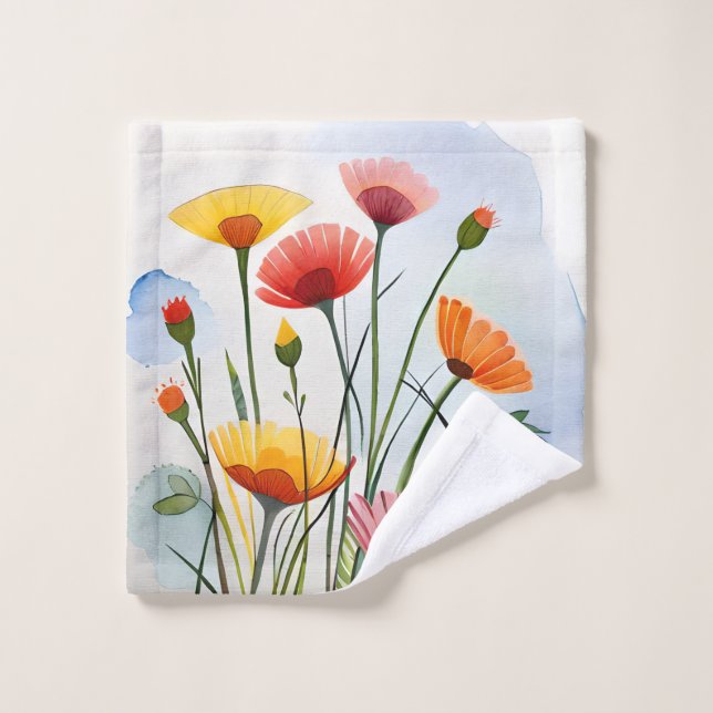 Wild Flowers Caress  Wash Cloth (Wash Cloth)