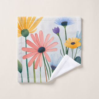 Wild Flowers Caress  Wash Cloth