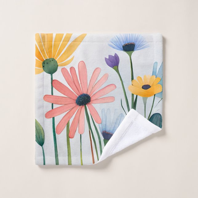 Wild Flowers Caress  Wash Cloth (Wash Cloth)