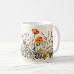 Wild flowers coffee mug