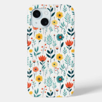 Wild Flowers Colourful Pattern