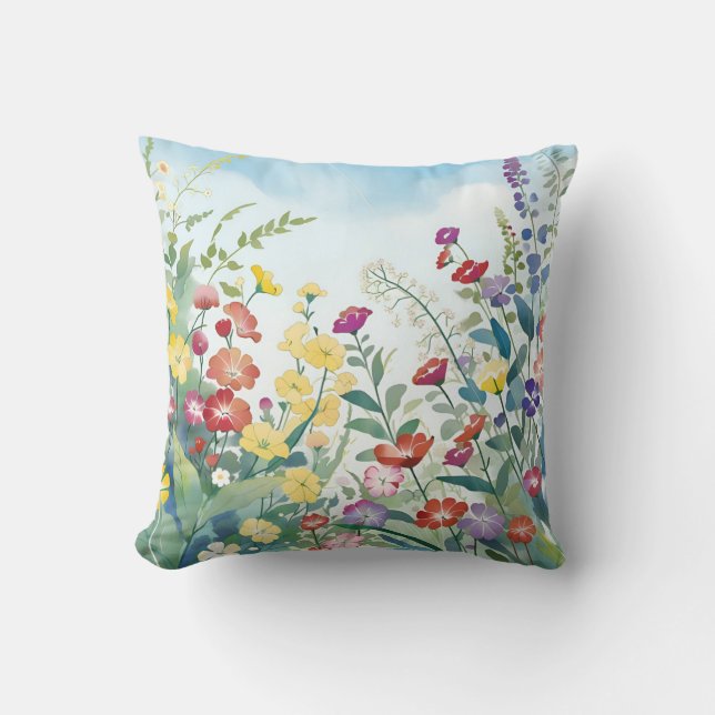 Wild Flowers Cushion (Front)