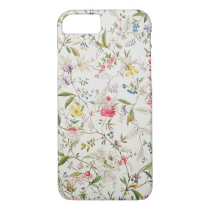 Wild flowers design for silk material, c.1790 (w/c iPhone 8/7 case