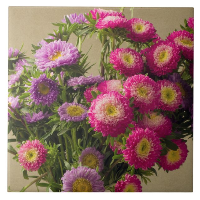 Wild Flowers in a Vase Display Tile (Front)