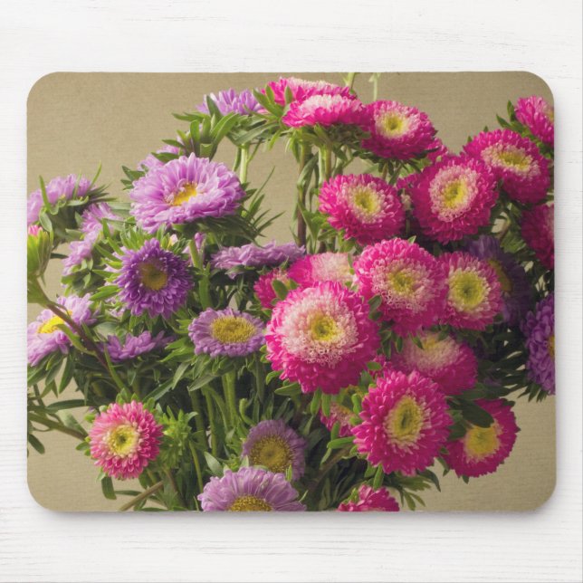 Wild Flowers in a Vase Mouse Pad (Front)
