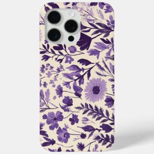 Wild flowers in shades of purple💜 iPhone 15 pro max case