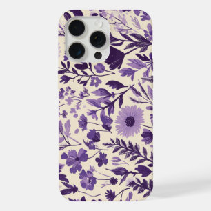 Wild flowers in shades of purple💜 iPhone 15 pro max case