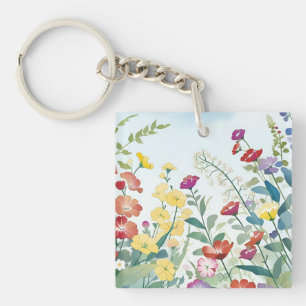 Wild Flowers Key Ring