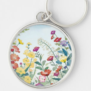 Wild Flowers Key Ring