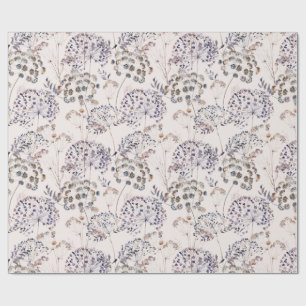 Wild Flowers Light Background Wrapping Paper
