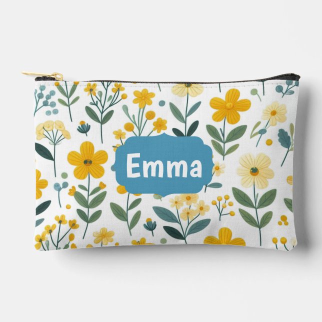 Wild Flowers Makeup Bag (Front)