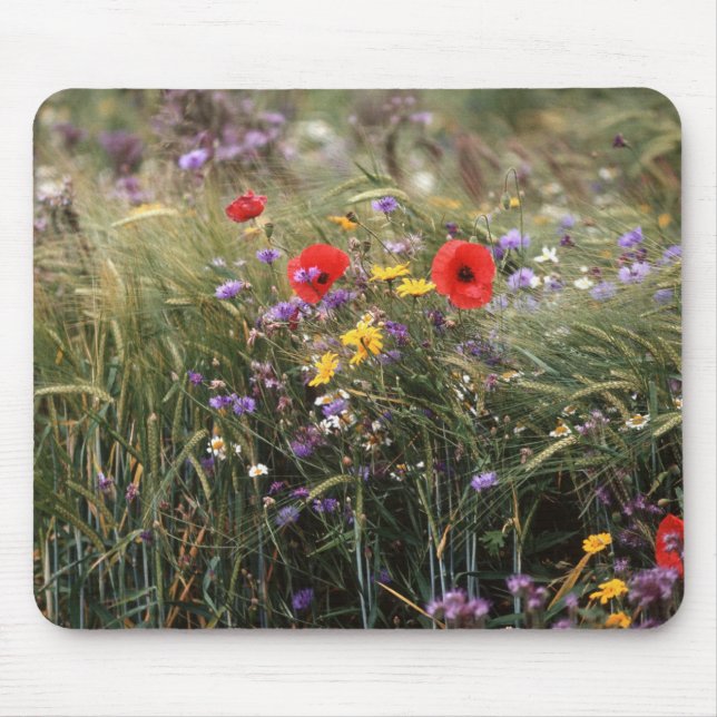 Wild flowers mouse mat (Front)