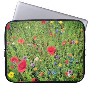 Wild Flowers Neoprene Laptop Sleeve 15"