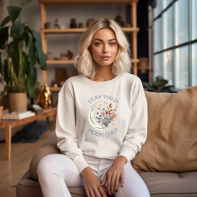 Wild flowers of the moon  sweatshirt (Creator Uploaded)