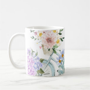 Wild Flowers, on an old bike Mix & Match Coffee Mug