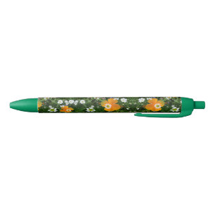 Wild Flowers: Orange White Pink Pen