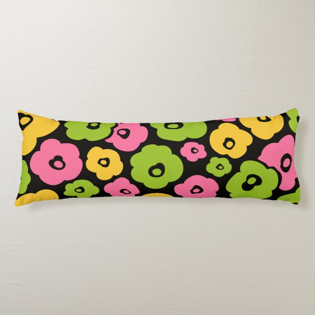 Wild Flowers Pattern Body Cushion (Front)