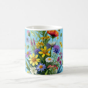Wild Flowers Pattern Coffee Mug
