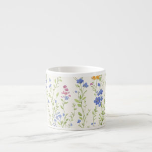 Wild flowers Pattern Espresso Cup