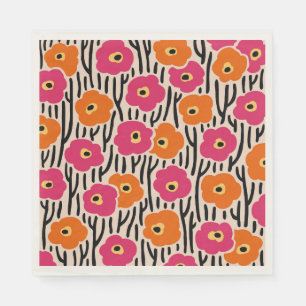 Wild Flowers Pattern Napkin