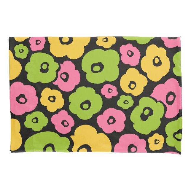 Wild Flowers Pattern Pillowcase (Front-Left)