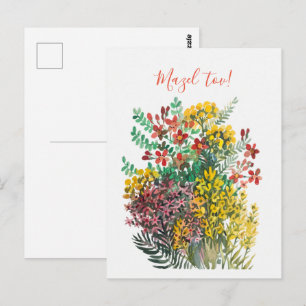 Wild flowers postcard