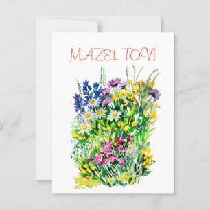 Wild flowers postcard
