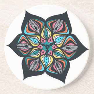 wild flowers: psycho coloured coaster